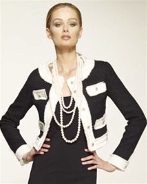 classic chanel tweed jacket|Chanel style white tweed jacket.